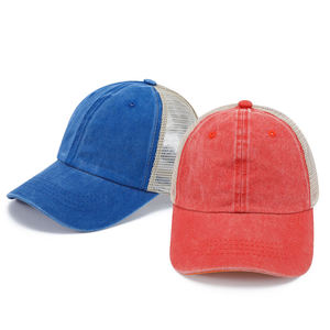 Wholesale Adjustable Caps Trucker <b>Hats</b> Mesh Caps Custom Embroidered Logo Factory Direct Outdoor Use - Product Image 4