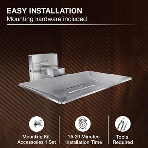 Soap Dish Bathroom Set Modern Soap Holder Bathroom Accessories Set Durable Soap <b>Tray</b> for Home Hotel Washroom Sink Countertop - Product Image 5