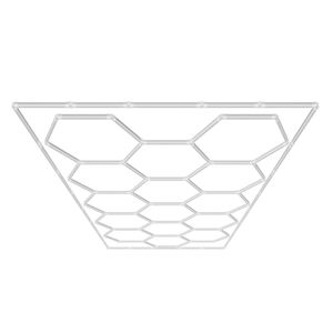 Luci LED Esagonali per Garage 66300LM 6500K, Sistema a 15 Griglie Fai-da-Te, Illuminazione Bianca Fredda per Dettagli Auto e Parcheggi - Product Image 1