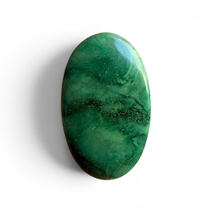 Cabujón de Jade Verde Natural, Corte Triangular, Pulido, Gema Suelta para Joyería - Product Image 3