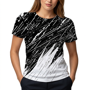 Men's Short Sleeve T-<b>Shirt</b> Digital Print Pattern O-Neck Casual Regular Fit Breathable <b>100</b>% <b>Polyester</b> Knitted - Product Image 6