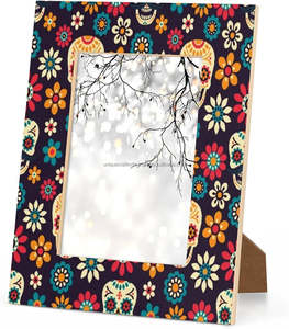 Cadre photo en bois durable et écologique de haute qualité 2025, fabriqué à la main avec incrustation d'os, pour la décoration de la maison et du bureau, impression UV - Product Image 6