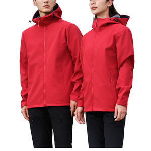 Veste d'hiver softshell doublée en polaire avec fermeture éclair pour activités de plein air - Imperméable, coupe-vent et chaude pour la randonnée et le camping - Product Image 5