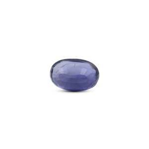 Natural AA Oval Cabochon Iolite (Neeli) 7.01 Carat Certified Blue-Violet Sapphire Gemstone - Product Image 2