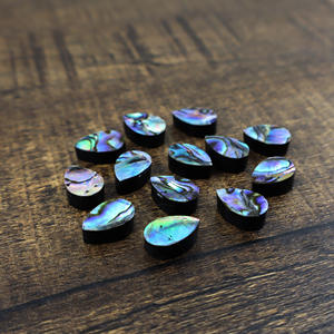 Cabochon en nacre naturelle, forme poire, 8x12mm, pierre en vrac pour la fabrication de bijoux, vente en gros - Product Image 5