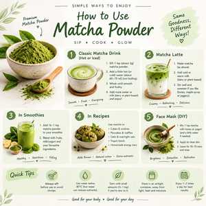 Poudre de Matcha 100% Pure 200g Pour la Préparation Quotidienne de Boissons Poudre de Matcha Naturelle avec Soutien Antioxydant Fraîcheur Naturelle - Product Image 4