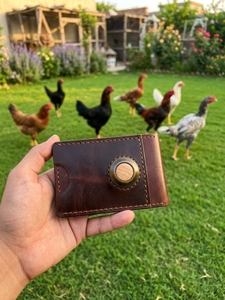 Cartera Delgada de Aluminio para Hombre, Diseño Minimalista, Bloqueo RFID, Porta Tarjetas Extraíble, Corta, de Cuero Genuino - Product Image 6