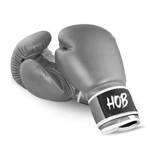 Black Cowhide Leather Boxing Training Gloves for Heavy Punching <b>Bag</b> Kickboxing Sparing Fighting Gloves - Product Image 6