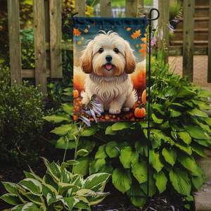 Coton De Tulear Drapeau De Jardin Multicolore Automne Oeuvre pour Patio Boîte Aux Lettres & Cour Bannière Décorative pour Parterres De Fleurs - Product Image 2