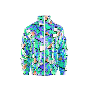 Printed Design Custom Logo Lightweight Men's Two Piece Full Zip <b>Tracksuit</b> Relaxed Fit Sportswear and Casual Wear Jogging Outfit - Product Image 2