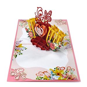 Cadeau personnalisé pour la Saint-Valentin avec carte de vœux 3D pop-up pour la Saint-Valentin pour dire Je t'aime - Product Image 4