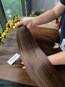 Cabello individual de donante de Vietnam, precio al por mayor, sin enredos y apariencia lisa y Lisa, extremos súper doblemente dibujados - Product Image 5