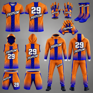 Uniformes de football 7V7/7on7 de qualité supérieure, drapeau américain, ensembles de maillots, design personnalisé, respirant, grande taille, 100% polyester - Product Image 2