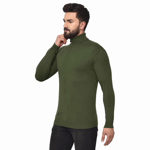 Pull à col haut à manches longues pour homme, fournisseur de marque privée OEM, pull personnalisé, pull OEM, pull pour l'automne - Product Image 4