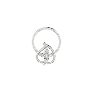 Bijou de piercing en or 14 carats Ajretail, design floral à pétales courbés, clou de nez ethnique pour femme, 0,104 g - Product Image 3