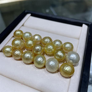 ไข่มุกเซมิร์ ขนาด 11-12 มม. ไข่มุกน้ำเค็ม นันยาง ทอง ลูกปัดงานฝีมือญี่ปุ่น ไข่มุกฮวา แกะสลัก ลูกปัดแบบกระจาย - Product Image 3