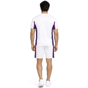 เสื้อยืดลำลองกางเกงขาสั้นชุดลำลองน้ำหนักเบาเหมาะสำหรับสตรีทแวร์ผู้ชายชุดฤดูร้อนวัสดุระบายอากาศที่ทันสมัยสวมใส่สบาย - Product Image 5