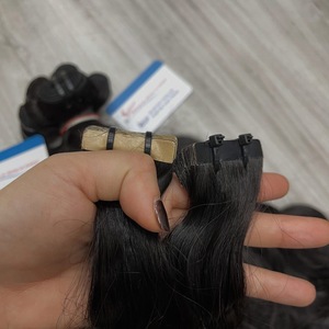 Extensions de cheveux de haute qualité, 100% cheveux humains, couleur naturelle, trame en kératine, cheveux vierges non traités, meilleur fournisseur au Vietnam. - Product Image 2
