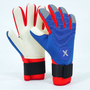 Gants de gardien de but professionnels en caoutchouc avec injecteur, paume haute adhérence, design respirant, antidérapants, sangle réglable, flexibles - Product Image 1