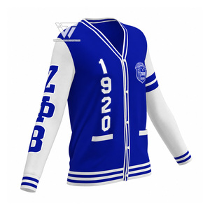 Vêtements de sororité Zeta Phi Beta sur mesure en gros, cardigan brodé pour femmes, accessoires grecs - Product Image 1