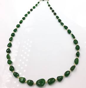 Cuentas ovaladas de tsavorita, 1 hebra, 86 quilates, piedra preciosa natural para la elaboración de joyería fina - Product Image 5