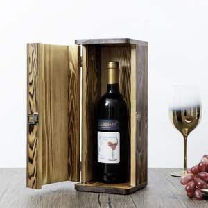 Porte-bouteilles en bois raffiné pour table à manger, support de rangement pour bouteilles de vin, présentoir en bois massif pour comptoir de cuisine - Product Image 6