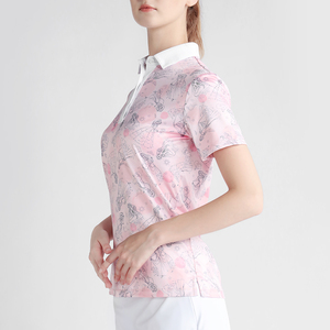 เสื้อโปโลสำหรับขี่ม้าแบบซับลิเมชั่นพิมพ์ลายตามสั่งสำหรับผู้หญิง โพลีเอสเตอร์ ปรับแต่งได้ตามต้องการ รุ่น 2026 สินค้าขายดี - Product Image 5