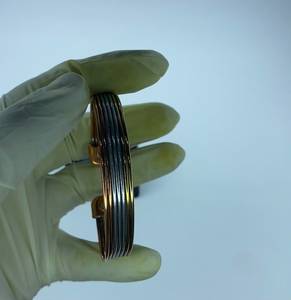Artisan made copper <b>bracelet</b> produced for global buyers seeking authentic handmade metal jewelry brass resin - Product Image 5