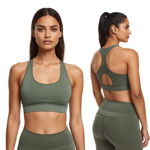Sujetador Deportivo TACHTICAL STANDARD para Mujer, Sin Costuras, Espalda Cruzada, Malla, Soporte Medio, Ropa Deportiva Premium para Yoga y Entrenamiento - Product Image 4