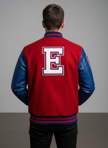 Chaqueta Varsity con Cuello Alto y Bordado Personalizado con Logotipo, Estilo Urbano, Tallas Grandes, Diseño de Letras, Unisex, Chaqueta de Béisbol - Product Image 4