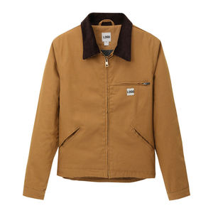 Veste cargo légère en toile enduite pour homme, imperméable, coupe-vent, confortable, veste d'hiver, logo personnalisé, design à capuche - Product Image 2