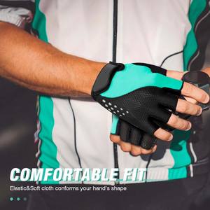 Gants de cyclisme mi-doigts pour hommes et garçons, gants de fitness, gants de musculation, gants de gym réglables, gants de cyclisme personnalisés pour l'entraînement - Product Image 6