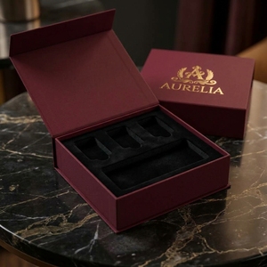 Boîte en papier rigide de luxe avec logo personnalisé, emballage cadeau, boîte d'expédition pour flacon de parfum, présentoir de vente au détail - Product Image 4