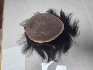 ท็อปเป้ผมแท้แบบเต็มศีรษะสำหรับผู้ชาย ผมอินเดียเรมี่ แบบลอน ความหนาแน่น 100% ความยาวสั้น TAZ HAIR BANGLADESH - Product Image 5