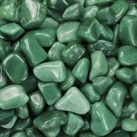 Pierres roulées d'aventurine verte en gros, pierres précieuses naturelles de guérison, agate, pierre roulée d'aventurine verte
