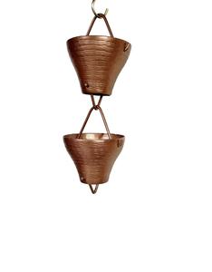 Chaîne de pluie en métal galvanisé de haute qualité, idéale pour les jardins, les patios, les balcons et les espaces extérieurs. - Product Image 5