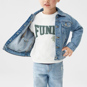 OEM Customization Top Class Boys Denim <b>Jacket</b> Fashion Printing Children Cool Jean <b>Jackets</b> for Toddler Kids - Product Image 4