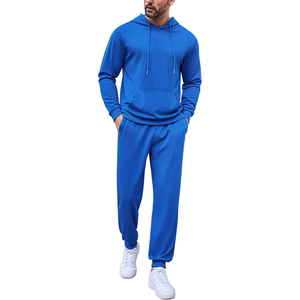 Ensemble de survêtement Tech Fleece pour homme avec logo personnalisé, deux pièces, sweat à capuche épais et pantalon de jogging, tenue de sport pour la gym 2025 - Product Image 1