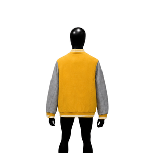 Chaqueta Universitaria Premium Amarilla de Lujo, Ropa de Calle Moderna, Deportiva e Informal, de Alta Calidad y Diseño Moderno - Product Image 2