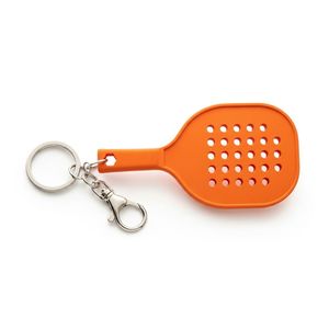Nuevo Llavero de Goma Resistente con Forma de Raqueta de Pádel, Servicio OEM, Tamaño Personalizado y Logotipo Personalizado - Artículos Deportivos con Relieve 3D - Product Image 1