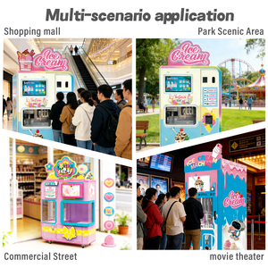 최고의 상업용 전자동 소프트 아이스크림 자판기 32인치 터치스크린 SDK 기능 다양한 결제 옵션 - Product Image 4