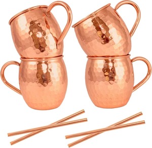 Elegant Pure Copper Coffee Mug Polished Finish Handmade Copper Drinking Mug by Madiha Art and Crafts - Product Image 4