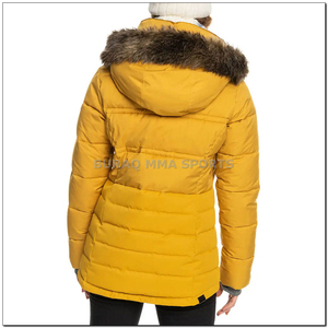 Veste matelassée imperméable personnalisée pour femme, manteau d'hiver rembourré de style designer, en nylon, pour l'extérieur - Product Image 4