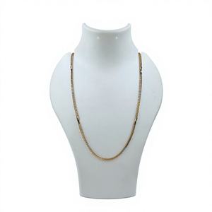 Cadena Franco de Oro Sólido de 22k de Lujo, 17 Gramos, Collar de Oro Amarillo Real de 22kt con Eslabones Tipo Trigo para Hombres y Mujeres, Joyería - Product Image 1