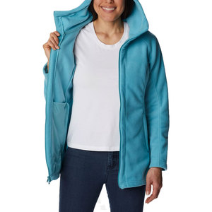 Veste polaire zippée intégrale pour femme, col montant, chaude, coupe ajustée, décontractée, pour l'extérieur, sweat-shirt d'hiver, sweat à capuche thermique pour femme - Product Image 3