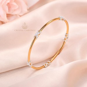 Minimalist Bangle <b>Bracelet</b> 925 Sterling <b>Silver</b> Gold Plated Butterfly <b>Charm</b> Dainty Stackable Jewelry Wholesale Manufacturer - Product Image 2