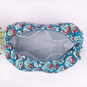 Cotton Tassel Pattern Zipper Closure Fashion Makeup <b>Bag</b> <b>Set</b> EcoFriendly Water Resistant Large Capacity <b>Travel</b> Cosmetic Organizer - Product Image 5