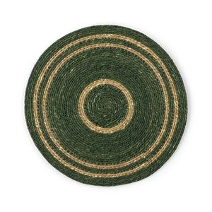Wholesale Round Woven <b>Placemat</b> Handcrafted Natural Fiber <b>Table</b> Mat Modern Minimalist Dining <b>Table</b> Decor Heat Resistant Kitchen - Product Image 3