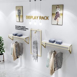 Modern Heavy Duty Wall-Mounted Garment <b>Rack</b> for Clothing Store Home Organization - Product Image 4