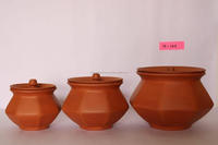 Pot de cuisine en argile Récipient de cuisine Faïence Terre cuite Fabriqué à la main Cuisine traditionnelle Pot en argile Cuisson Ustensile de cuisine
